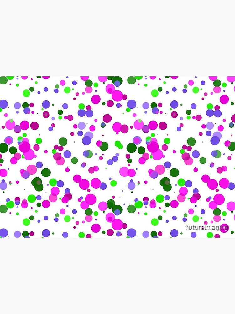 Pink Polka Dot Confetti Mask by futureimaging