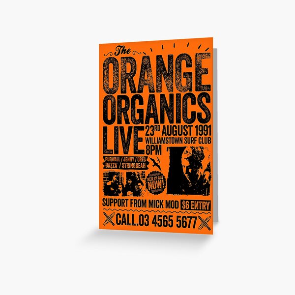 Item preview, Pugwall - Orange Organics Retro poster  designed and sold by James Merrick.