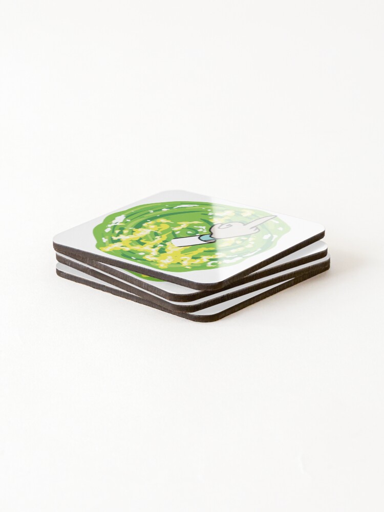 Alternate view of Rick Middle Finger Coasters (Set of 4)