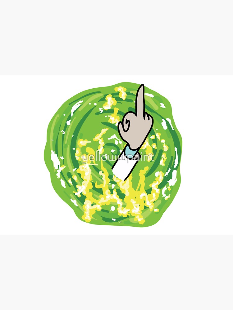 Rick Middle Finger by yellowwpaint