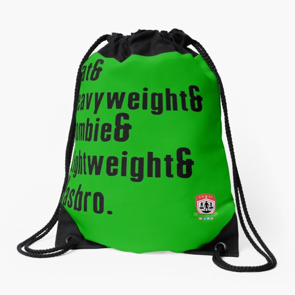 Subbuteo Player Types Black Detail Drawstring Bag