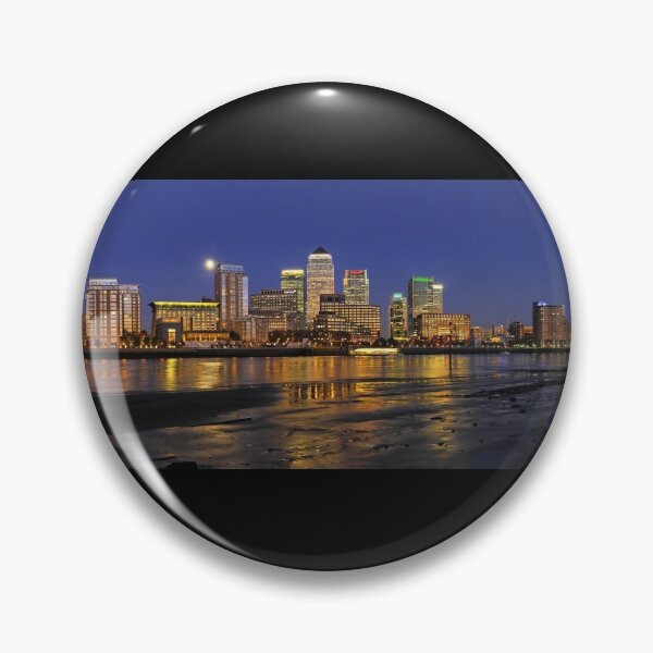 Item preview, River Thames flowing past Canary Wharf designed and sold by twixt-two-wheels.