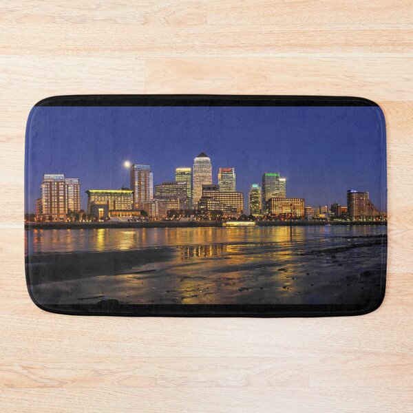 Item preview, River Thames flowing past Canary Wharf designed and sold by twixt-two-wheels.