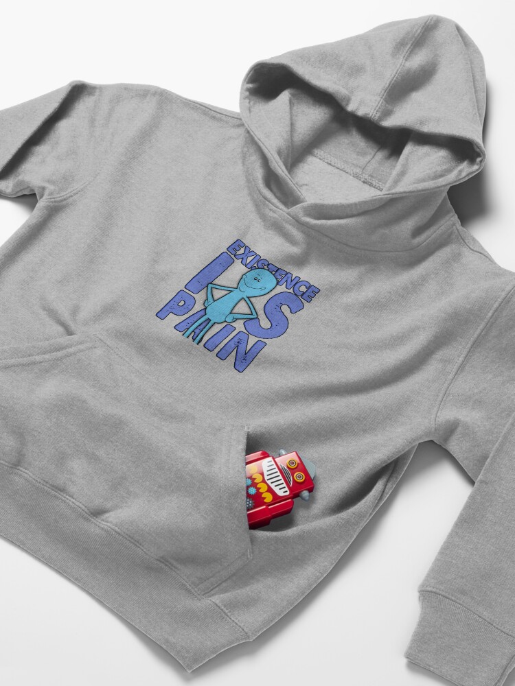 Alternate view of Existence Is Pain - Mr Meeseeks Kids Pullover Hoodie