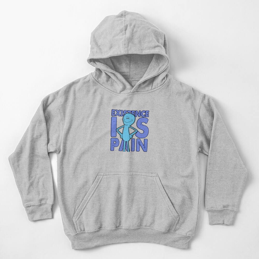 Existence Is Pain - Mr Meeseeks Kids Pullover Hoodie