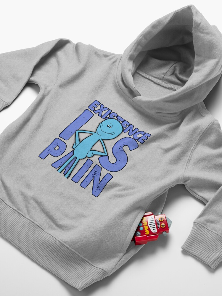 Alternate view of Existence Is Pain - Mr Meeseeks Toddler Pullover Hoodie