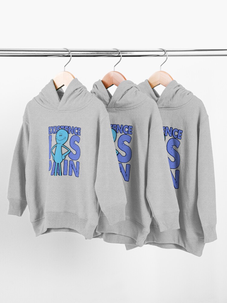 Alternate view of Existence Is Pain - Mr Meeseeks Toddler Pullover Hoodie