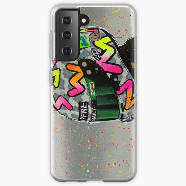 Daniel Ricciardo 2020 - Renault F1 graffiti painting by DRAutoArt Samsung Galaxy Soft Case