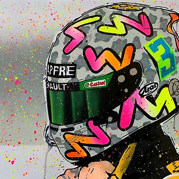 Artwork thumbnail, Daniel Ricciardo 2020 - Renault F1 graffiti painting by DRAutoArt by DRAutoArt