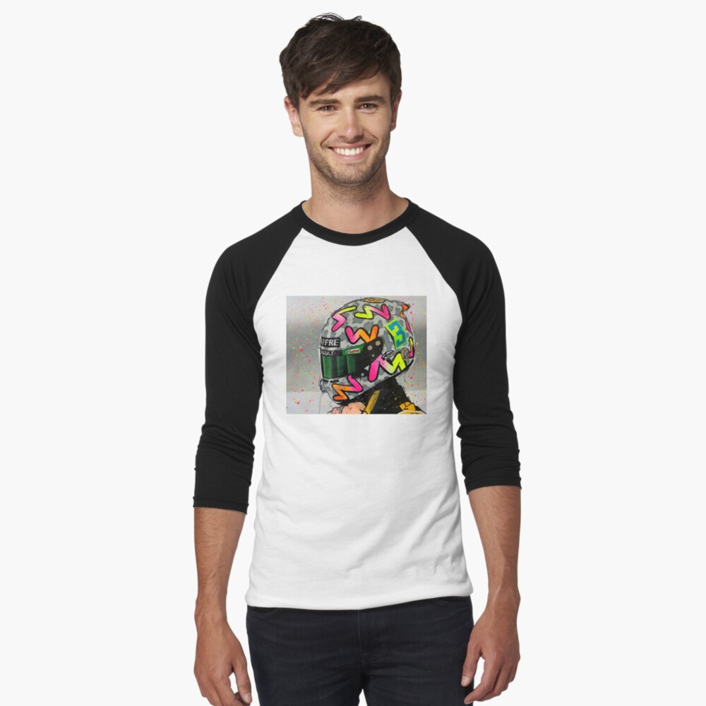Item preview, Baseball ¾ Sleeve T-Shirt designed and sold by drautoart.