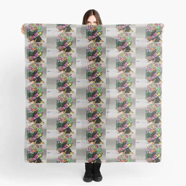 Daniel Ricciardo 2020 - Renault F1 graffiti painting by DRAutoArt Scarf