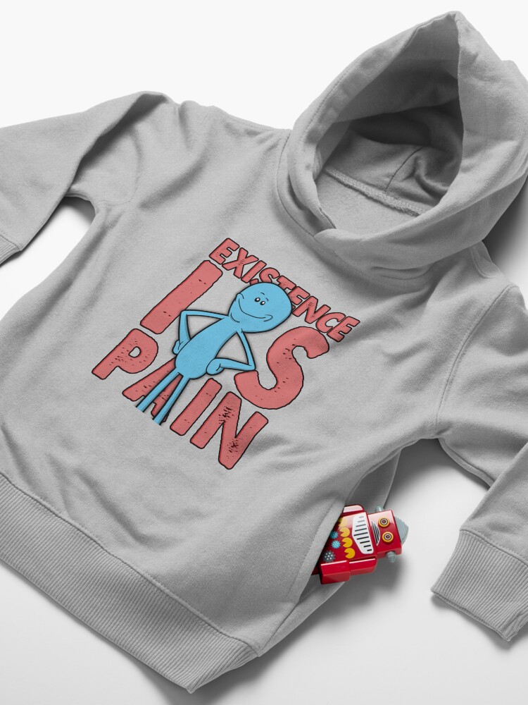 Alternate view of Existence Is Pain - Mr Meeseeks Toddler Pullover Hoodie