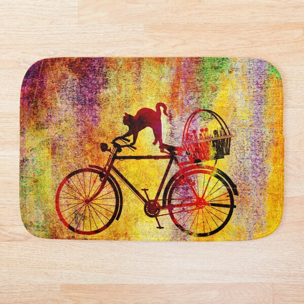 Aperçu de l'œuvre Chat et vélo créée et vendue par Vitta.