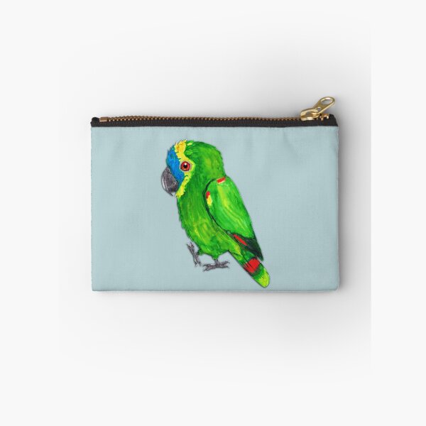 Item preview, Turquoise-fronted amazon watercolor painting designed and sold by Bwiselizzy.