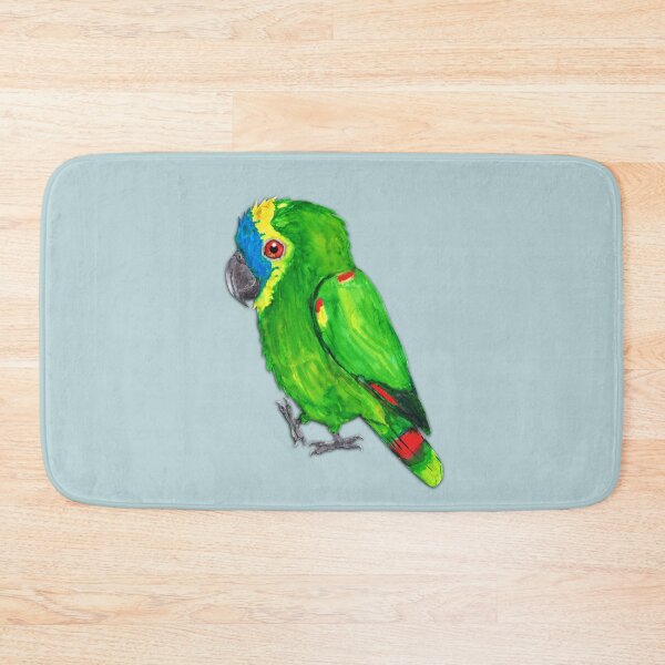 Item preview, Turquoise-fronted amazon watercolor painting designed and sold by Bwiselizzy.