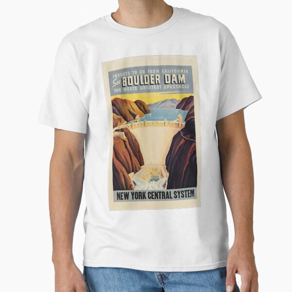 Item preview, Boulder Dam vintage travel poster designed and sold by stickart-marek.