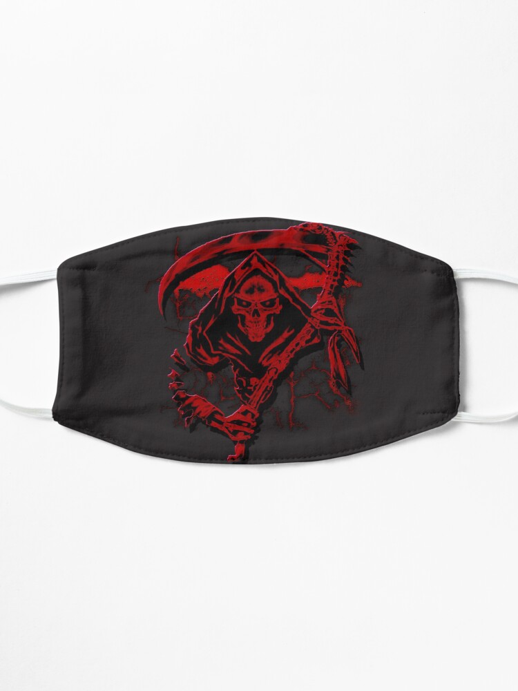 Alternate view of Dark Red Grim Reaper Mask Mask