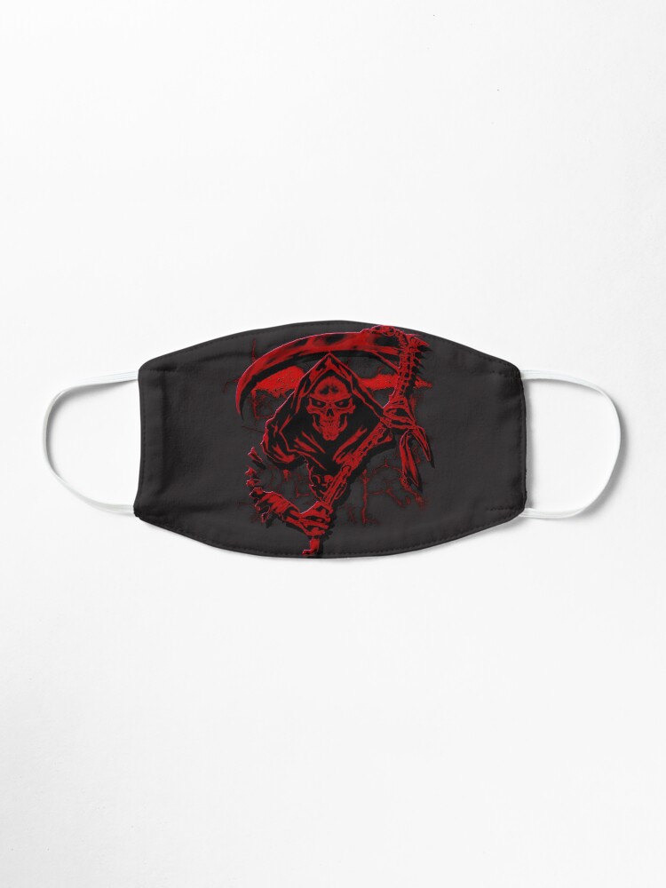 Alternate view of Dark Red Grim Reaper Mask Mask