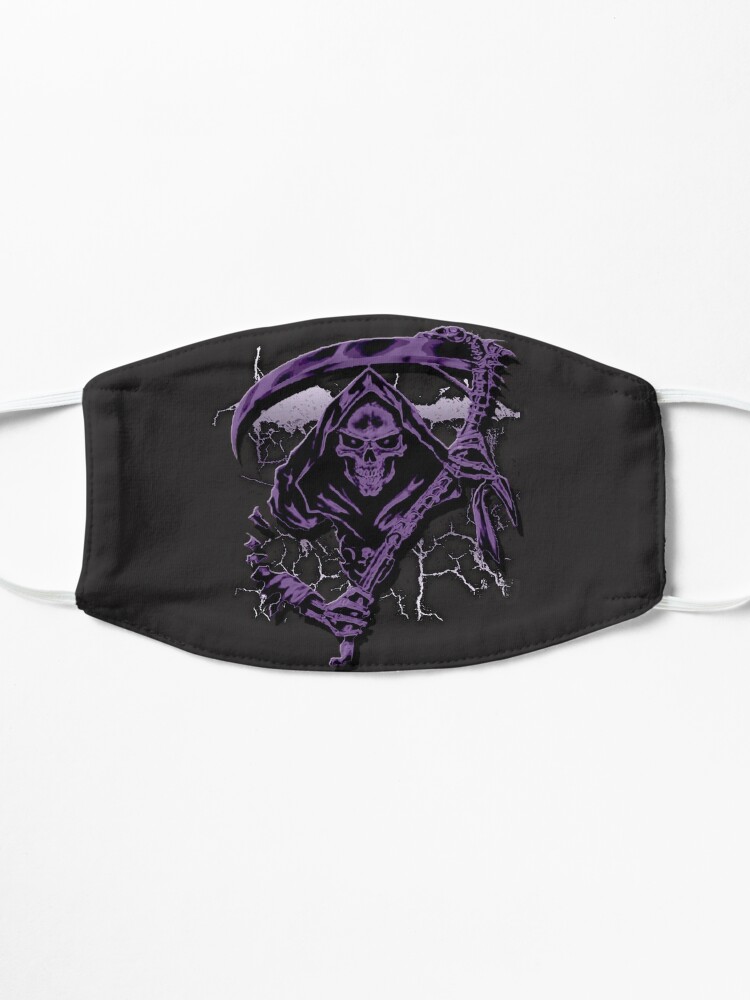 Alternate view of Dark Purple Grim Reaper Mask Mask