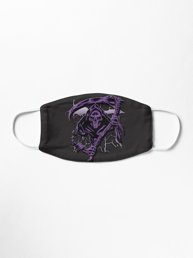 Alternate view of Dark Purple Grim Reaper Mask Mask