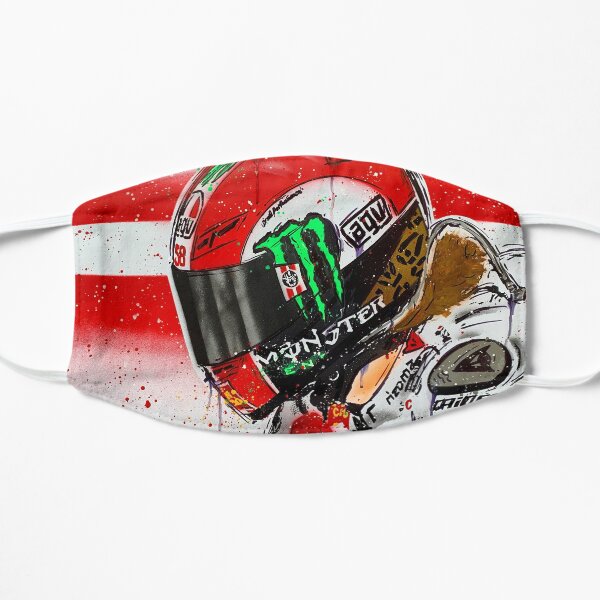 Marco Simoncelli MotoGP graffiti painting by DRAutoArt Flat Mask