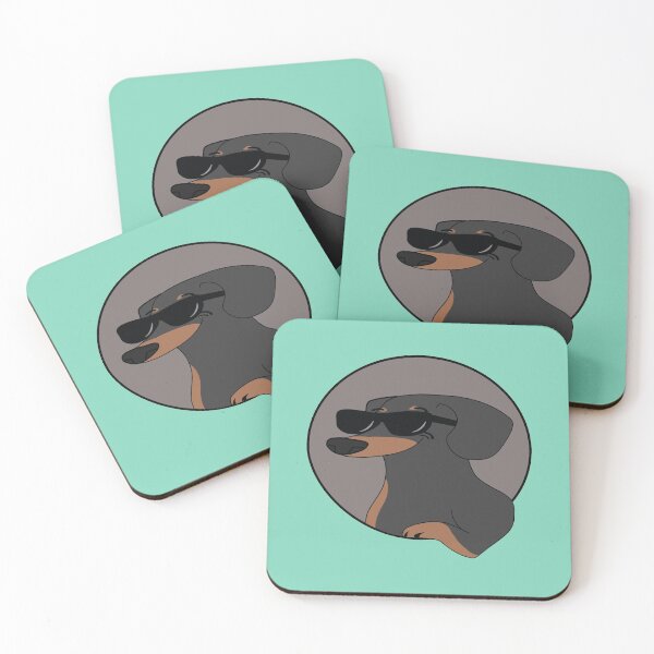 Item preview, Super Cool Dachshund - Black and tan designed and sold by MandWthings.
