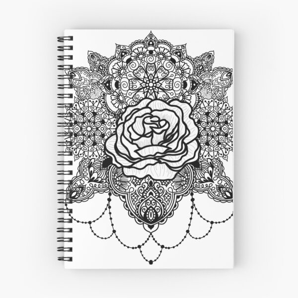 Item preview, Rose Mandala Henna Design (For Rosa) designed and sold by coraleed12321.