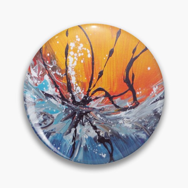 Item preview, Abstract painting water and fire. designed and sold by koalas1414.