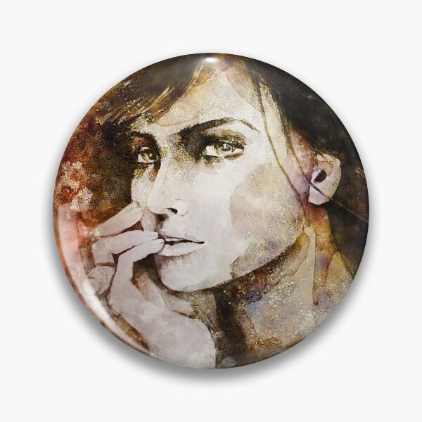 Item preview, Abstract female portrait gold designed and sold by ArtStyleAlice.