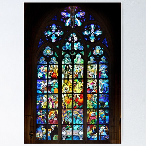 Item preview, Slavic stained glass window designed and sold by IRAKLIS MILAS.