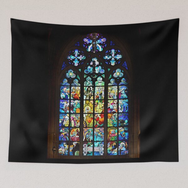 Item preview, Slavic stained glass window designed and sold by Hercules Milas.