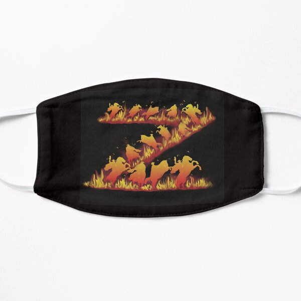 The Mark of Zorro on Fire Flat Mask
