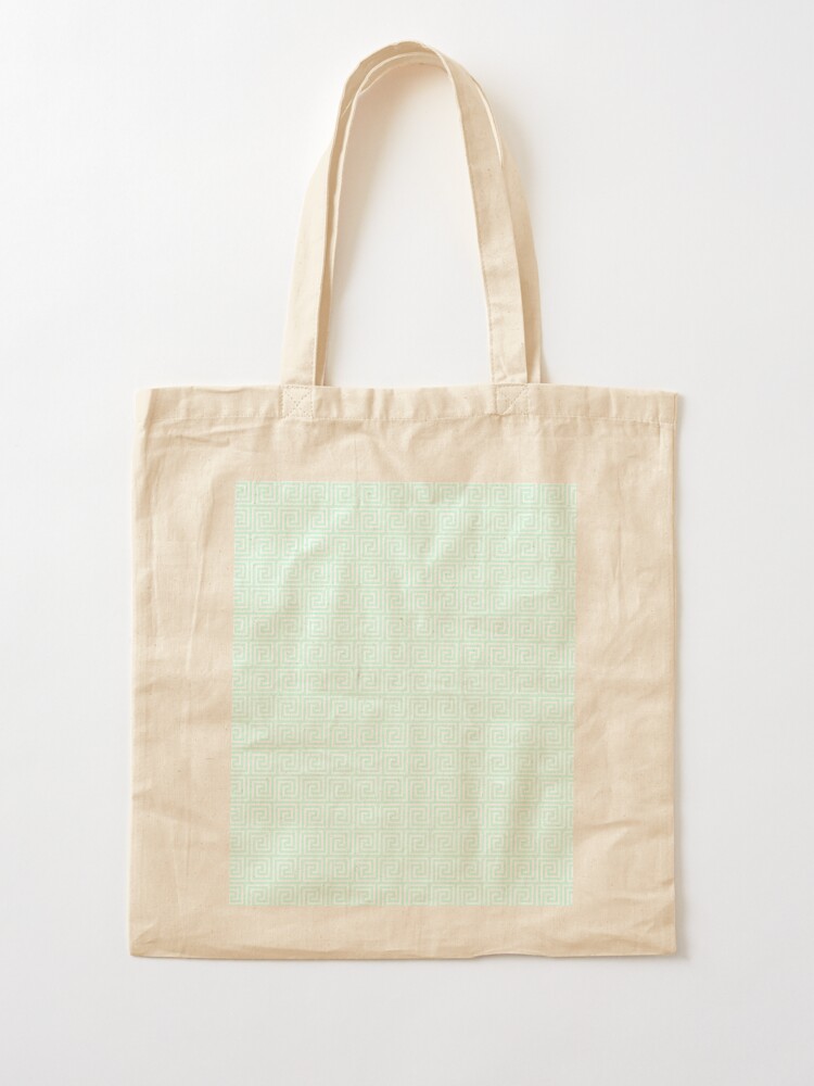 mint green tote bag