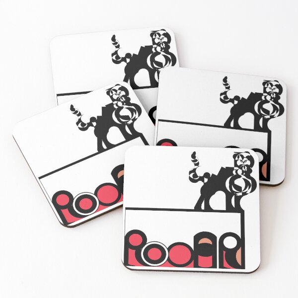 Item preview, "Rooar" lettering art - within a box having a feline on top, decorated in White and Pink. designed and sold by BDLVandFriends.