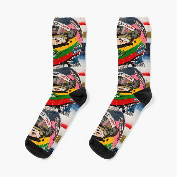 Jacques Villeneuve - Williams F1 graffiti painting by DRAutoArt Socks