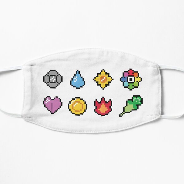 Pokemon pixel gym badges Mask