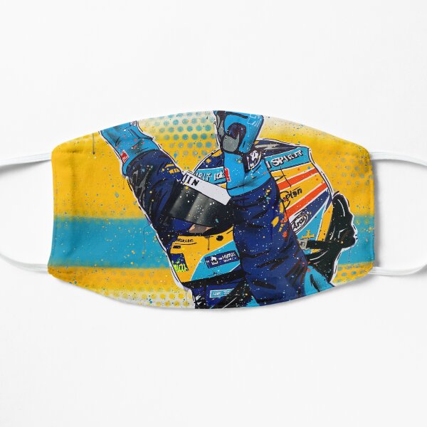 Fernando Alonso - Renault graffiti painting by DRAutoArt Flat Mask