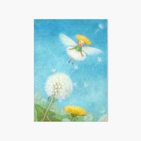 Tix - cute little dandelion-pixie Art Board Print