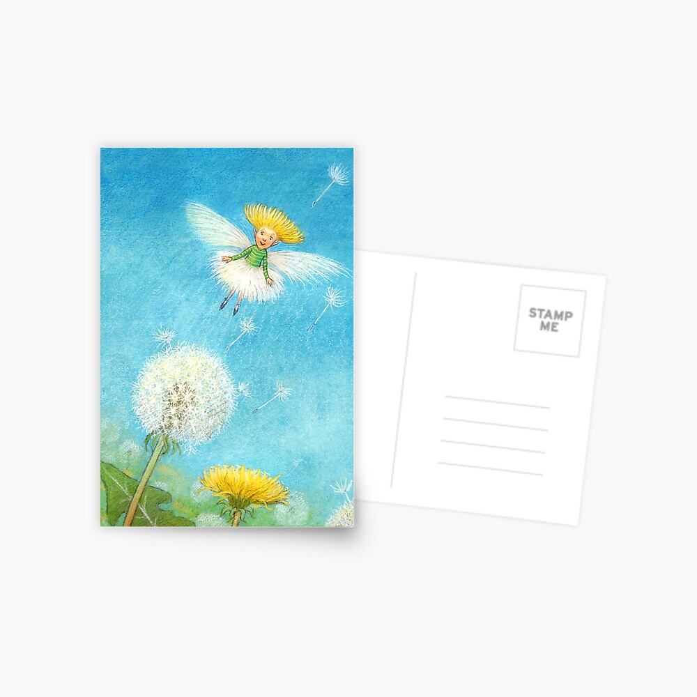 Tix - cute little dandelion-pixie Postcard