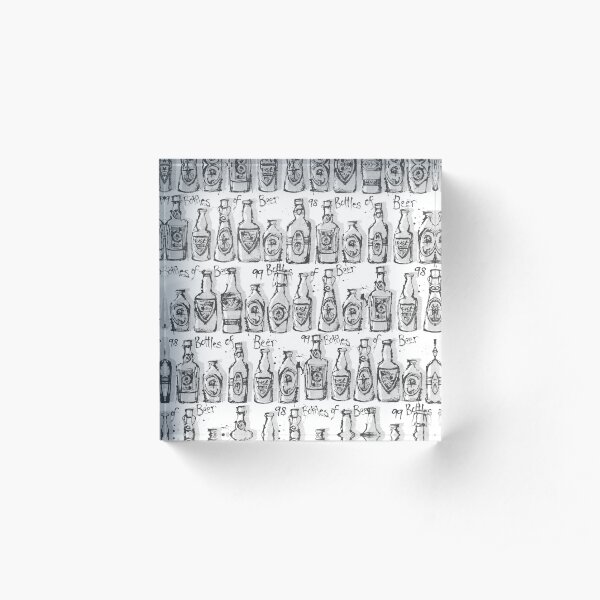 99 Beers Acrylic Block