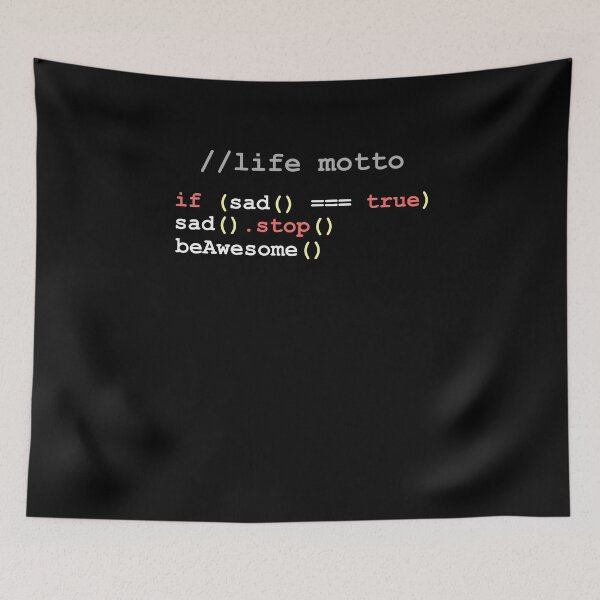 Item preview, Life motto as a code coder programmer designed and sold by m-huppmann.