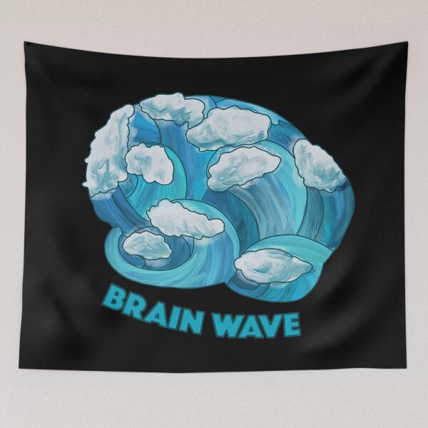 Item preview, Brain Wave - Neuroscience designed and sold by BundaBear.