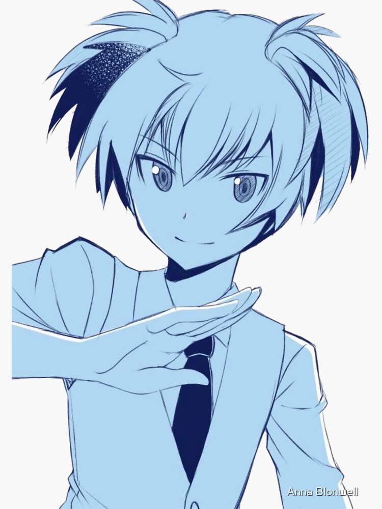 Blue Nagisa Shiota Assassination Classroom Fanart Sticker For Sale By Shindouart Redbubble 6718