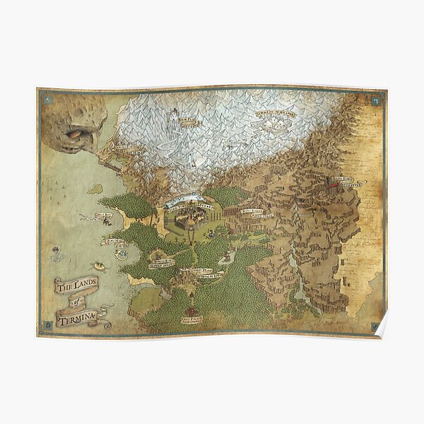 Carte des Pays de Termina - Giclée Poster