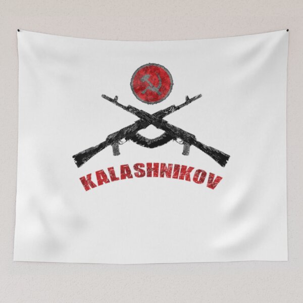 Item preview, Soviet Kalashnikov AK-47 Hammer & Sickle USSR Soviet Communism Retro CCCP designed and sold by TopTeeShop.