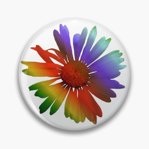 Item preview, beautiful, colorful marguerite, flower, rainbow designed and sold by rhnaturestyles.
