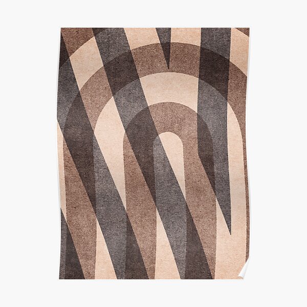 ABSTRACT ALPHABET / Decorative N Poster