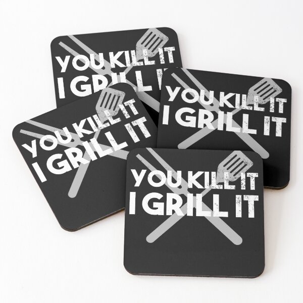Item preview, You Kill it, I Grill it - BBQ gift for grill masters and hobby grillers designed and sold by m-huppmann.