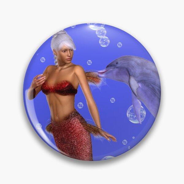 Item preview, A Little Tenderness .. the mermaid and dolphin designed and sold by LoneAngel.