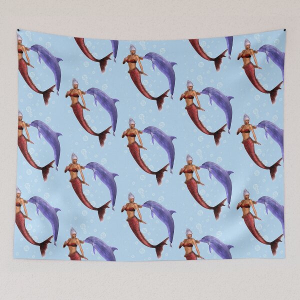 Item preview, A Little Tenderness .. the mermaid and dolphin designed and sold by LoneAngel.